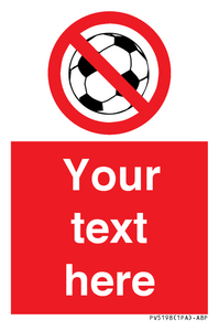 Custom No Ball Games Sign